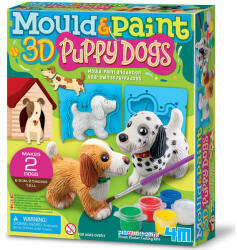  Gipszkiöntő-Aranyos kutyusok - pepita