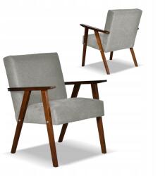  Soler Family Furniture Retro Vintage Prl Stílusú Karosszék Sötét Szürke Velúr Angel