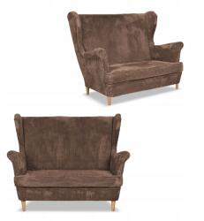  Bonito Skandináv Kordbársony Csíkos Szárnyas Kanapé Family Furniture Barna