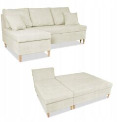  Wigo Sarokkanapé Ágy Funkcióval Family Furniture Bézs Velúr