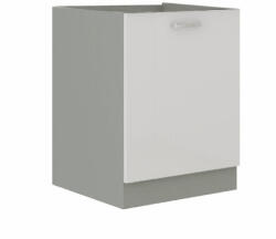 Homelux Alsó szekrény LT1246 1 ajtós fehér korpusz szürke front (LT1246) - homelux