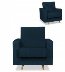  Rene Fekvőfotel Tárolóval Bonell Family Furniture Sötétkék Kordbársony