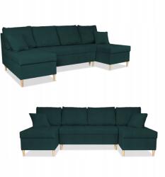  Wigo Big Sarokkanapé Ágy Alvási Funkcióval Családi Bútorok Zöld Velúr