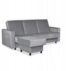  Alicja Sarokkanapé Ágy Puffal, Kanapéágy, Családi Bútorok, Szürke