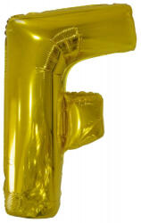  Arany Gold óriás F betű fólia lufi 110 cm - pepita - 219 Ft