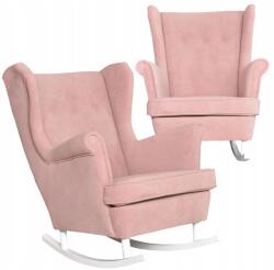  Skandináv Porrózsaszín Velúr Hintaszék A Hunter Family Furniture-Től