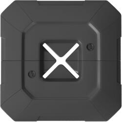 Outsunny 2 db súly oldalra dönthető napernyőtalphoz, HDPE, 105 kg-ig újratölthető, 101x101x12 cm, fekete