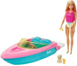 Mattel Barbie, Barca cu motor, set de joaca cu papusa Papusa Barbie