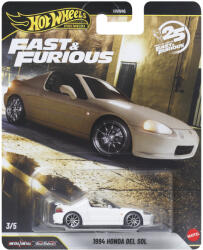 Mattel Hot Wheels, The Fast and the Furious, 1994 Honda Del Sol, masina premium, scara 1: 64, JHW63