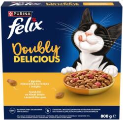 FELIX Felix Doubly Delicious macskaeledel csirke és pulyka finom keverékével, 800 g