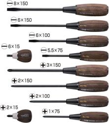 Vessel Csavarhúzó készlet üthető 10 db-os - FA NYELŰ - NON SLIP - Vessel 120057 (3310PS) (120057)