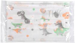 THK Egészségügyi maszk gyerekeknek, 50 db-os készlet, egyedi csomagolású, 3 hajtogatható, 3 rétegű, többszínű (copii-ambalate-multicolor-50)