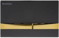 Kerra Adriatic fekete-arany WC nyomólap K-50 Slim szetthez (ADRIATIC-BLG) - geminiduo