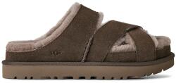 UGG papuci din piele W Greenport Cross Strap Slide PPY2-KLD0C4_89X