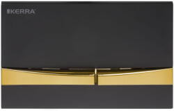 Kerra Adriatic fekete-arany WC nyomólap K-50 Slim szetthez (ADRIATIC-BLG) - leziter