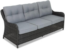 Garden Point Háromszemélyes technorattan kanapé Toledo antracit Garden Point (GAP132SO3)