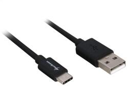 Sharkoon USB 2.0 A - USB C Adapter - black - 0.5m