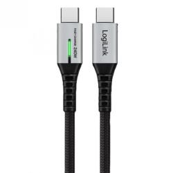 LogiLink Cablu USB 3.2 Gen2x2 Type C 20Gbps/240W/4K60Hz cu LED T-T 1m Negru, Logilink CU0442 (CU0442)