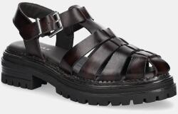 Jonak bőr szandál ABRAHAM - burgundia Női 37