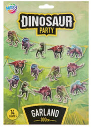 Grafix Ghirlandă de hârtie cu dinozauri, 3 m, 14 steaguri (760012)