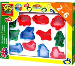 SES Creative Set de 12 bucăți de pastă modelatoare SES cu extrudare (00884)