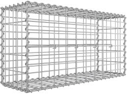 SONGMICS Gabion rács, galvanizált acél hálóval 100x50x30cm, Ezüst (GGB153)