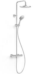 TRES Aspen termosztátos komplett zuhanyrendszer, króm