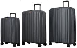 JUMP ENAIS törhetetlen sötétszürke három részes bőrönd szett STA20-ANTRACIT szett - minosegitaska