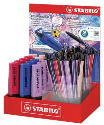 STABILO Szövegkiemelő és golyóstoll display, STABILO "NatureCOLORS Wildflower", vegyes (6034-70/53) - mystock
