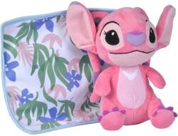 Simba Toys Figurină de pluș Disney Stitch Angel cu pătură, 25 cm - Simba Toys (6315870345X24) Figurina