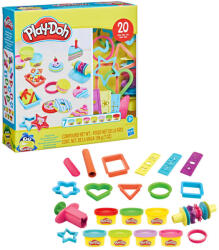 Hasbro Play-Doh: set de modelare cu tematică de dulciuri, 20 de piese, cu 7 borcănașe de plastilină colorată - Hasbro (F7384/F8162)