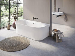 RAVAK Ravak Akrilkád YPSILON W 1780x860 fehér/FEKETE szabadonálló, fekete lefolyóval (XC00100035)