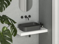 RAVAK Ceramic Slim R 55 kerámiamosdó antracit (XJX03155003) - csempebolt