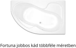 Méta Hungary Kft H2O Fortuna aszimmetrikus fürdőkád, jobbos - többféle méretben (12029-1)