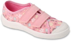 Befado 772Y TIM / Gyerek vászon tornacipő tépőzárral - virágok/világos rózsaszín 34 (772Y010-34)