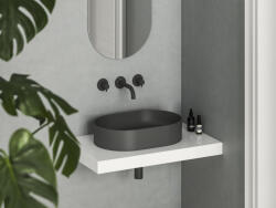 RAVAK Ceramic Slim O 55 kerámiamosdó antracit (XJX03155000) - csempebolt