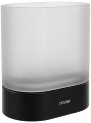 Ravak Hungary Kft Chrome CR II 211.20BLM üvegpohár, matt fekete (X07P1379)