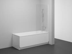 RAVAK NVS1-80 kádparaván matt fehér+transparent (7O840E00Z1)