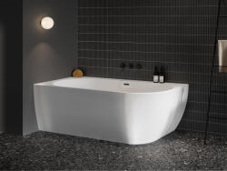 RAVAK Ravak Freedom Corner 170x80 akrilkád, bal, fehér, fekete túlfolyóval (XC00100043)