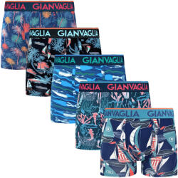 Gianvaglia 5PACK boxeri bărbați Gianvaglia multicolori (GVG-5071) XL (184907)
