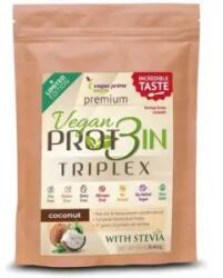 Vegan Prime Vegan Prot3in Triplex fără zahăr adăugat cu stevia - nucă de cocos (550g)