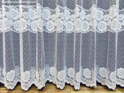 fuggonyoutlet Forgóvirág, fehér, 200x155 cm