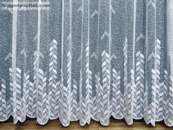 fuggonyoutlet Őszilevél, fehér, 500x175 cm