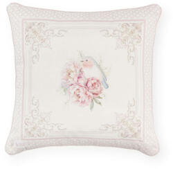 Nuvole di Stoffa Párna töltelékkel 40x40cm - Fiorira, rózsa madárral