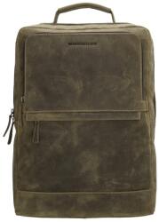 Hide & Stitches Zöld színű valódi bőr laptop hátizsák „Sirius (R21317-162-green-HU)