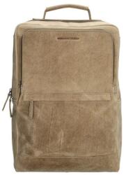 Hide & Stitches Bézs színű valódi bőr laptop hátizsák „Sirius (R21317-162-darksand-HU)