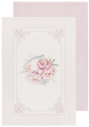 Nuvole di Stoffa Konyharuha 50x70cm - Fiorira, rózsa madárral