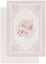 Nuvole di Stoffa Konyharuha 50x70cm - Fiorira, rózsa