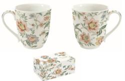 Easy Life Porcelán bögre szett 2db-os, 300ml, dobozban, Zen Garden White