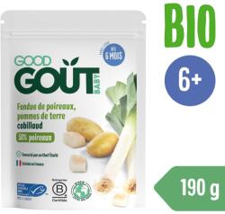 Good Gout BIO Póréhagyma burgonya chipsekkel és tőkehallal (190 g), exp. 21.05. 2026 - mamasbaby